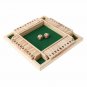 Board Game Shut The Box Dice 4 Sided 10 Number Wooden Flaps Dices Pub Bar Game