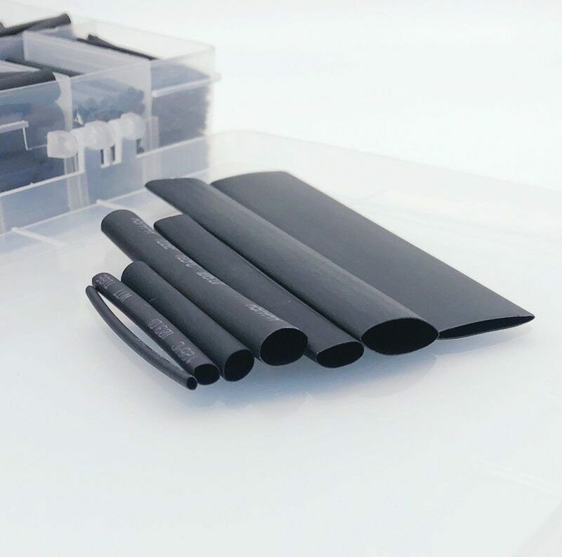 625 Pcs Sheathed Shrink Tubing Cables Cables Tube Insulated Polyolefin Heat 2:1