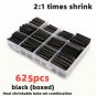 625 Pcs Sheathed Shrink Tubing Cables Cables Tube Insulated Polyolefin Heat 2:1