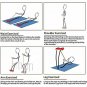 Home Gym Sport Training Exerciser Puller Pedal Ankle Elastic Sit up Tension Rope