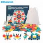 3D Jigsaw Wooden Puzzle Geometric Shape Puzzles Educational Learning Baby Toys