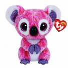 Ty Beanie Boss 15 cm Pink Purple Big Eye Plush Coala Soft Stuffed Children Toys