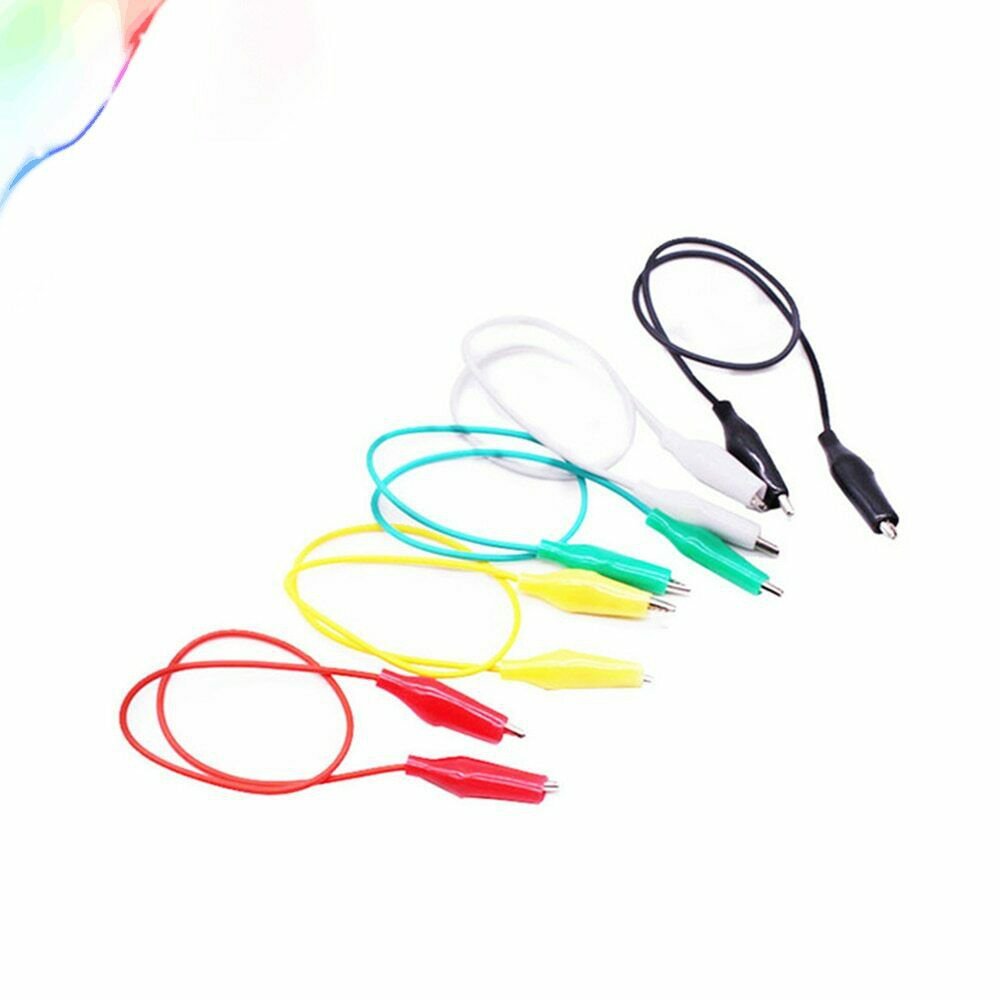 10pcs Roach Clip Test Jumper Wire Electrical Alligator Clips Crocodil Test Leads