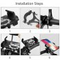 Strong Universal Bicycle Motorcycle Cell Phone Holder Handlebar Clip Stand Mount