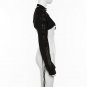 Women Top One Shoulder Gothic Dark Long Sleeved Streetwear Hip Hop Buckle Coat