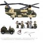 Army Transport Helicopter Military Building Blocks Transport Aircraft Kids Toy