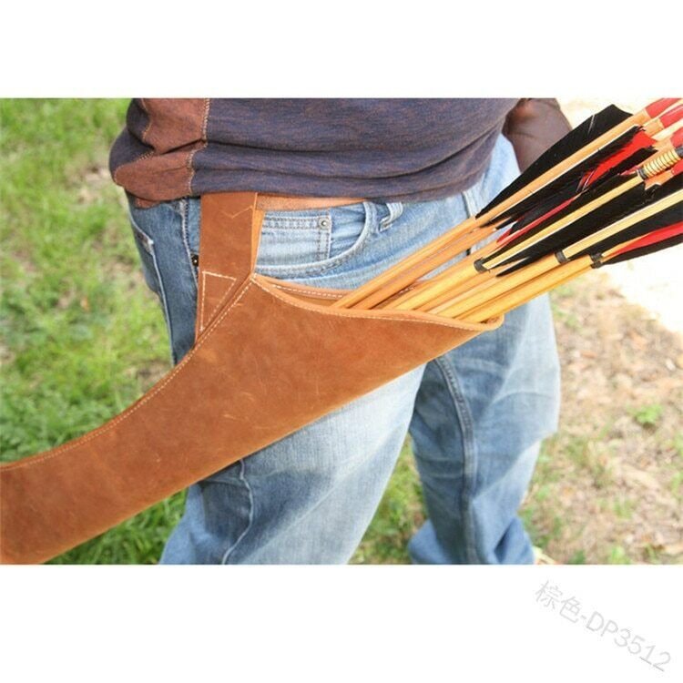 Hunting Archery Arrow Holder Medieval Leather Arrow Holster Vikings Case Quiver