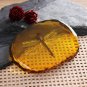Chinese Amber Dragonfly Fossil Insects Yallow Amber Collection Manual Polishing