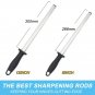 8 12Inch 30cm Long Thin Shape Diamond Kitchen Knife Sharper Rod Steel Sharpening
