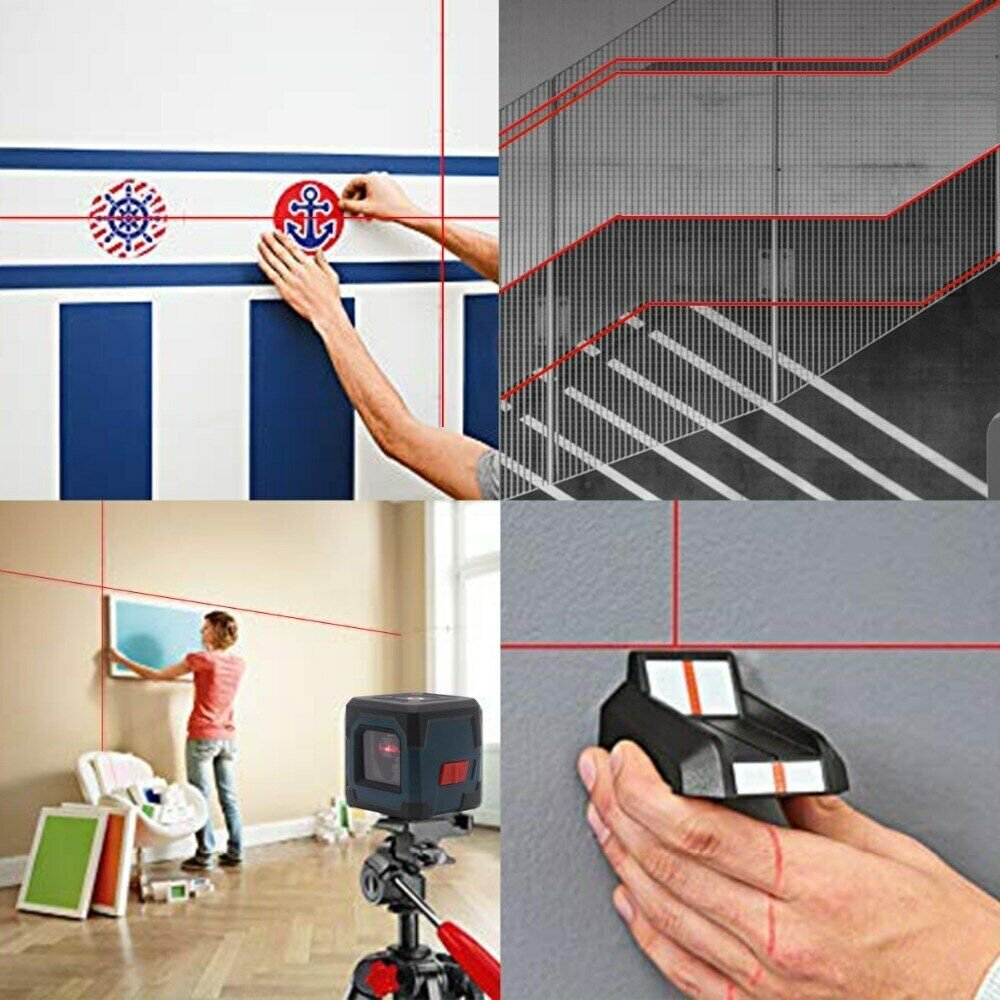 Laser Infrared Cross Thin Line Level Portable Small Mini Water Red Level Meter
