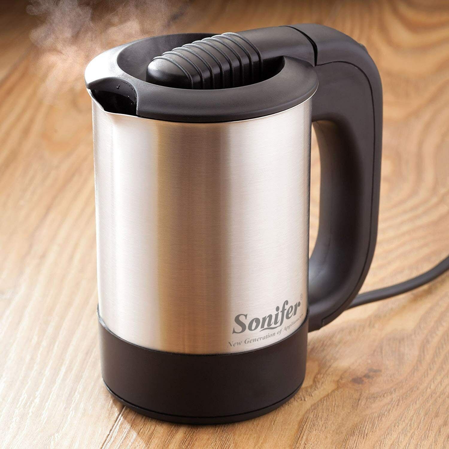 1000W Mini 0.5L Stainless Steel Electric Kettle Travel Water Boiler