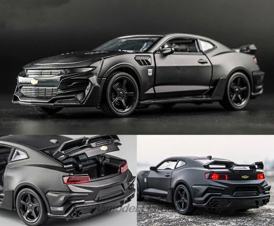 Toy Car Sport Car Model Black Chevrolet Camaro 1/32 Diecasts Luxury Kids Vehicle