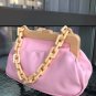 Luxury Stylish Modern Look Womens Shoulder Green Purple White Handbag with Chain