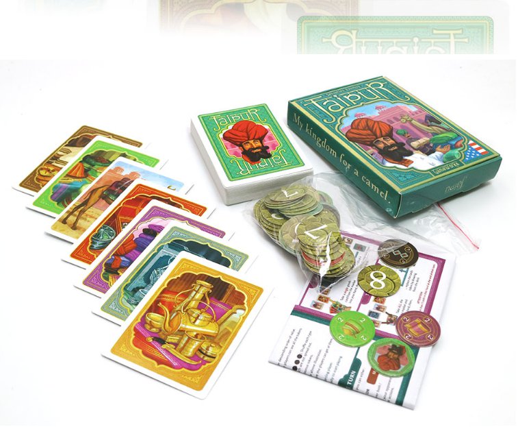 Jaipur Strategy Card Games for 2 Players Trade Table Game English Spanish Rules