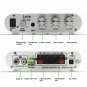 MINI Digital Hi-Fi Car Power Amplifier 2.1CH Digital Subwoofer +Audio Cable Lepy
