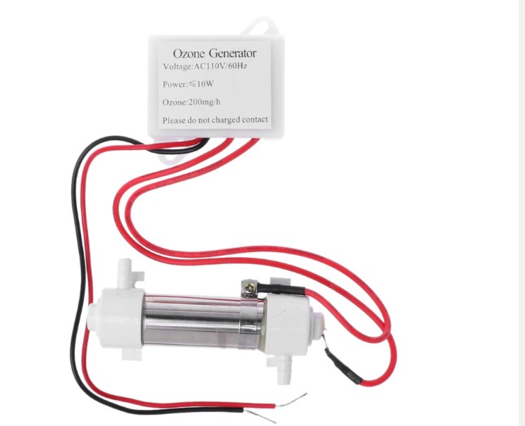 Ozone Generator Tube For DIY Water Treatment AC110V 60Hz 200mg 10W Air Purifier