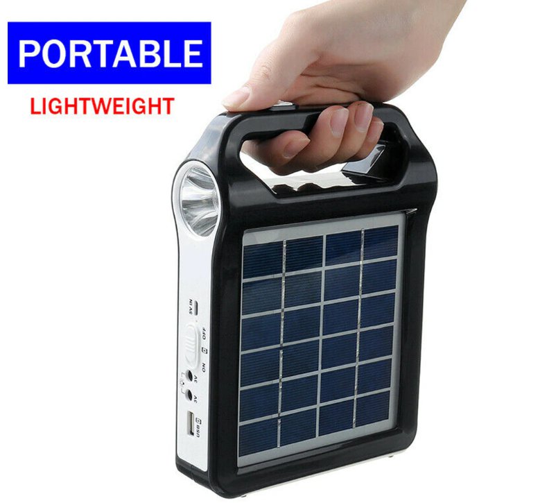 6V Portable USB Charger Rechargeable Solar Panel Power Storage Generator System
