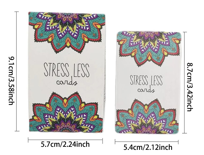 50 Sheet Tarot Deck Entertainment Playing Board Game Stress Less Cards Every Day