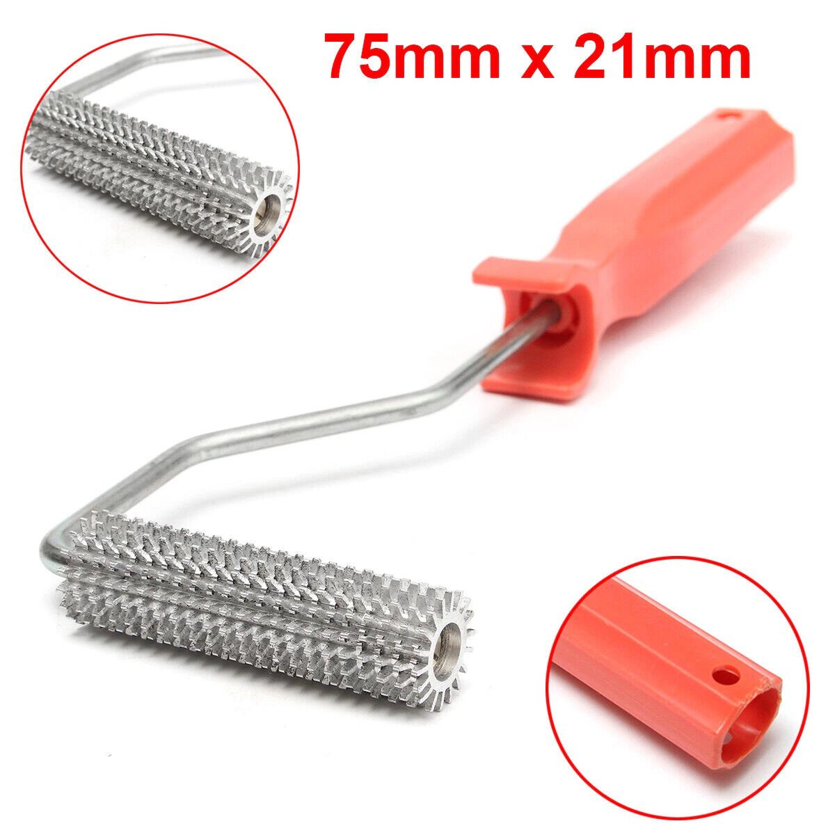 Bubble Buster Roller 75x21mm Aluminum Laminating Bubble Roller Fiberglass Paddle