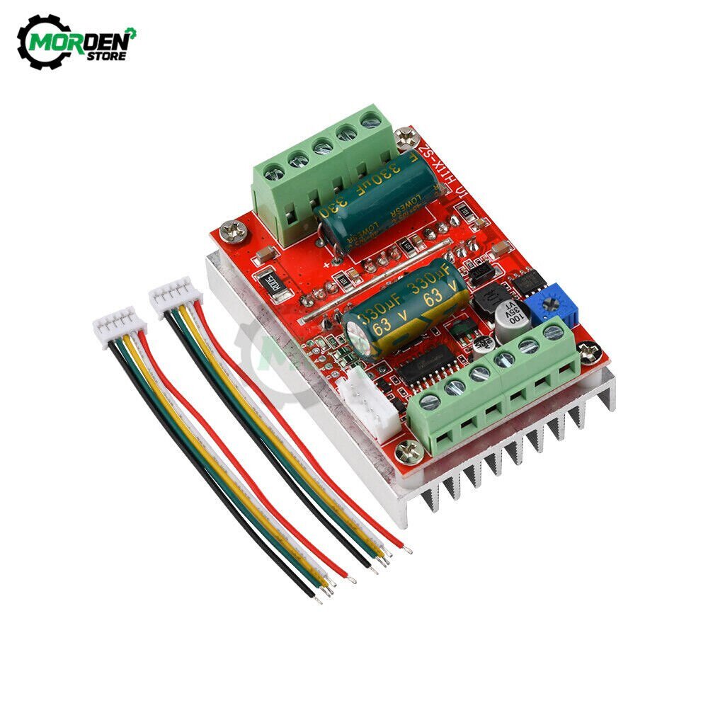 12V 24V 48V PWM Hall Motor Control Driver Board DC 6-60V 400W BLDC Three Phasess