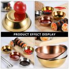 4pcs Modern Home Decor Golden Sauce Dish Appetizer Serving Tray Dish Plates Bowl
