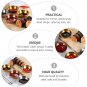 4pcs Modern Home Decor Golden Sauce Dish Appetizer Serving Tray Dish Plates Bowl