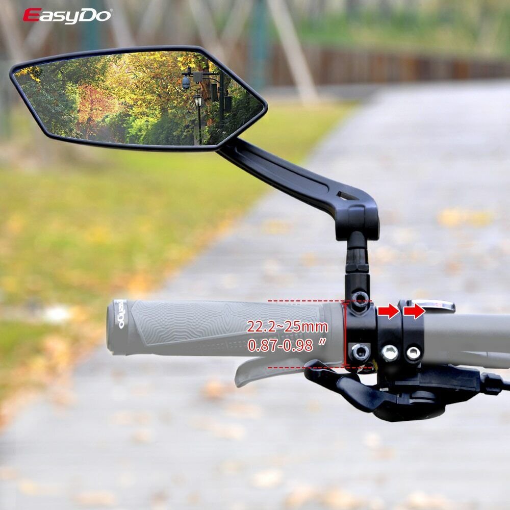 Pentagon Bicycle Rear View Mirror Bike Left Right Mirror Wide Range Back Sight