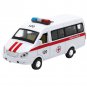 Metal Model Ambulance Waggon Car Kids Toy Truck Pull Back Model with LED Sound