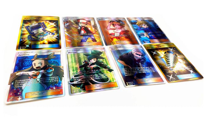 120PCS Pokemon Pocket Monsters Shiny Trading Cards Education Table Board Game
