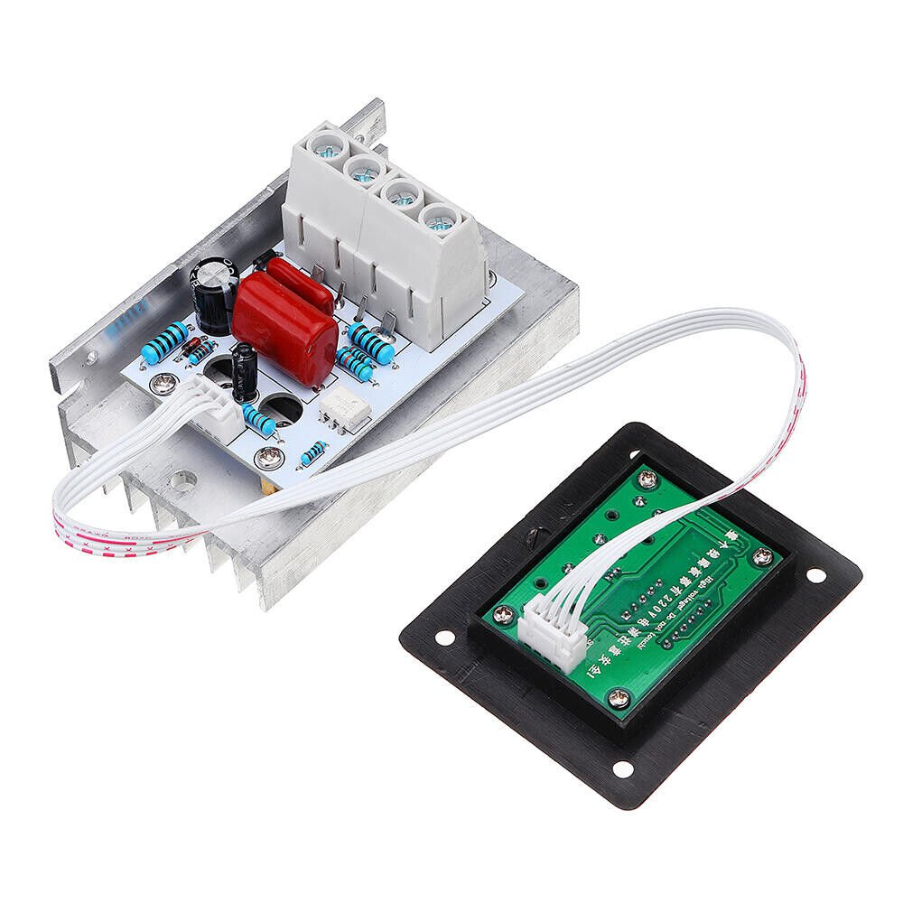 AC 220V 10000W Motor Speed Controller SCR Voltage Regulator + Digital Meter