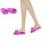 4pcs Barbie Doll Accessories Blue Swimwear Bikini Beach Chair Lifebuoy Slippers