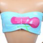 4pcs Barbie Doll Accessories Blue Swimwear Bikini Beach Chair Lifebuoy Slippers