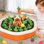 Toddler Educational Colorful Shape Toy Pull Carrot Baby Counting Learning Game