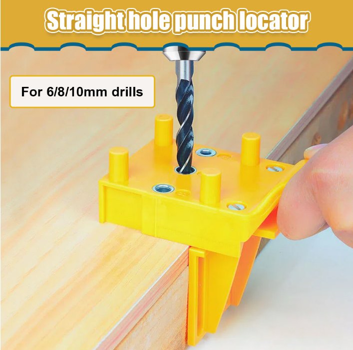 Straight hole Punch Locator Quick Wood Doweling Jig Plastic ABS 6/8/10mm Drill