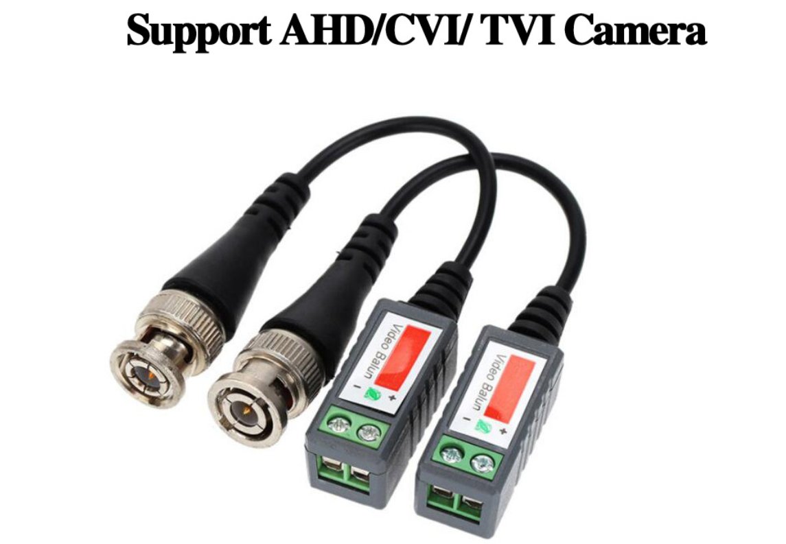 10 pcs Passive Transceivers 2000ft Distance ABS Plastic CCTV Video Balun CCTV