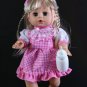 My Cute Baby Newborn Girl Doll Model Toy 32cm Blinking Feeding Drinking Speak