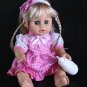 My Cute Baby Newborn Girl Doll Model Toy 32cm Blinking Feeding Drinking Speak