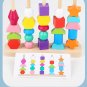 Children Wooden Color Shape Matching Puzzle Montessori Kids Educational Toy Game
