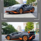 Gray Racing Car HURACAN STO Alloy Metal Sports Car Model 1:24 Kids Vehicle Toy