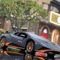 Gray Racing Car HURACAN STO Alloy Metal Sports Car Model 1:24 Kids Vehicle Toy