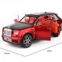 Red Luxy Car Model Rolls Royce Cullinan Masory SUV Alloy Vehicle 1:24 Kids Toy