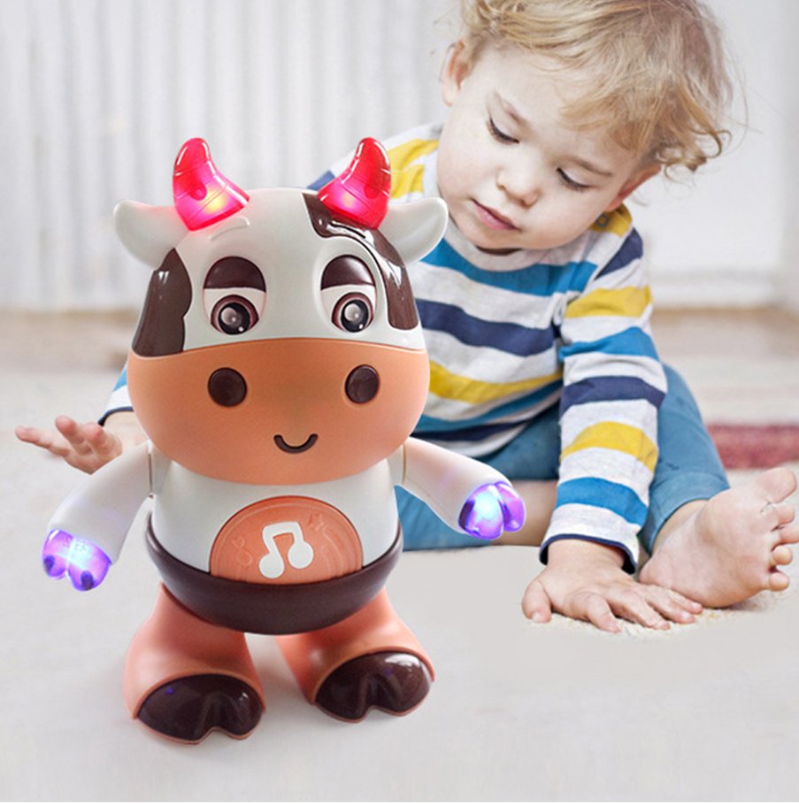 Musical Toy Dancing Cow  Swinging Cow Robots Sound Light Dancing Learn Baby Toy
