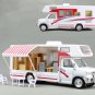 Green Home Coach Camper Van Model 22cm Motorhomes Pullback Vehicle Kids Car Toy
