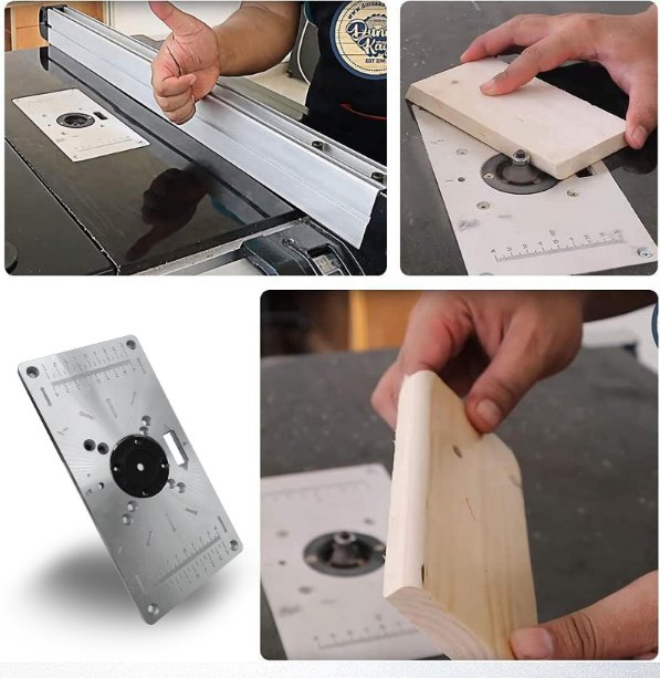 Router Milling Table Insert Plate Trimmer Engraving Machine Woodworking Bench