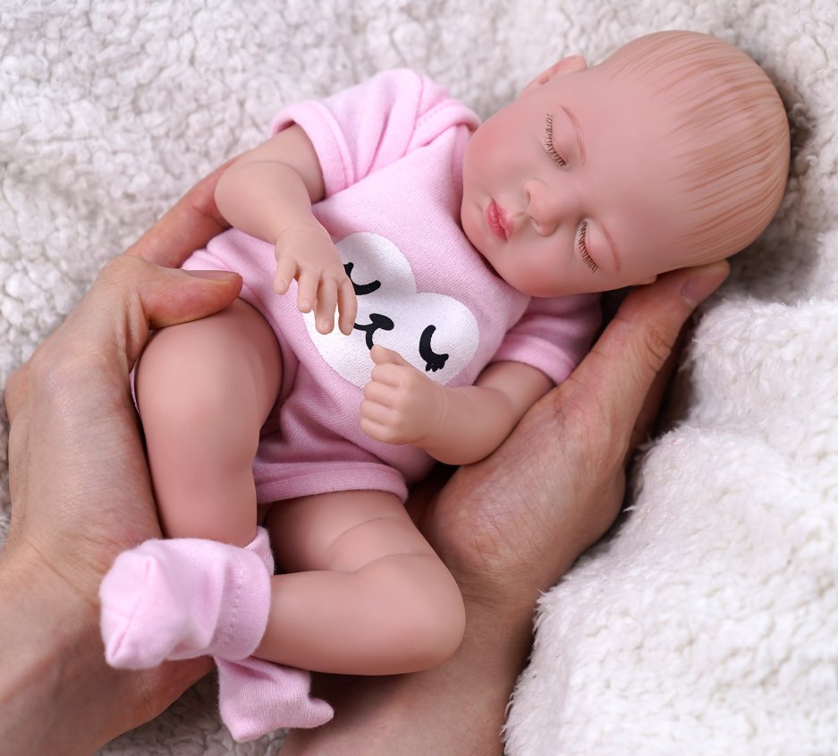 12Inch Realistic Reborn Baby Newborn Finished Doll Baby Girls Doll Toy Kids Doll