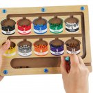 Toddlers Education Wooden Magnet Puzzle Board Game Magnetic Color Kids Toy