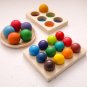 12 Rainbow Color Ball Matching Sensory Kids Game Cognitive Sorting Board Toys