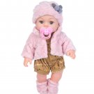 Reborn Baby Girls Doll Toy 12inch Fashion Dress Up Vinyl Simulation Reborn Baby