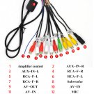 Car AUX RCA Output Wire Subwoofer Amplifier Radios MIC Line Stereo Cable 4G SIM