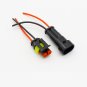 10pcs 2 Pin Way Car Moto Electrical Connector Adapter Waterproof Plug W/Wire AWG